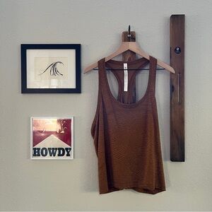 $58 Lululemon Swiftly Tech Racerback Tank Top 2.0 Race Length Copper Brown 16